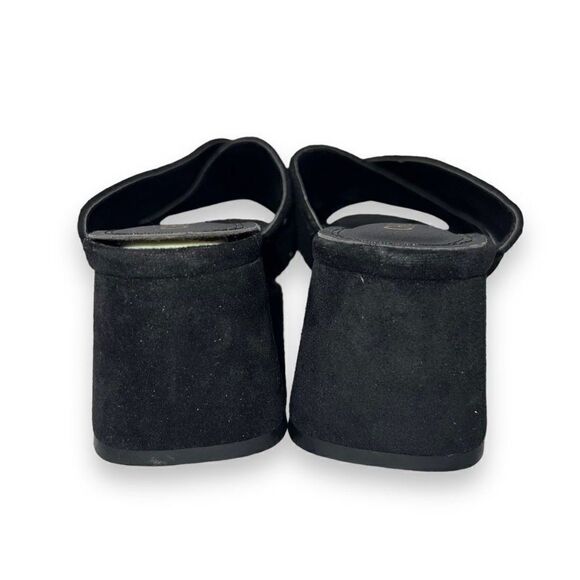 Chase + Chloe Butter Block Heeled Criss Cross Heels Black Women's 6.5 - Picture 5 of 10